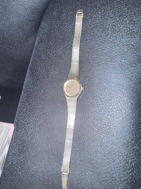 Bulova Gold Tone Mesh Bracelet Watch